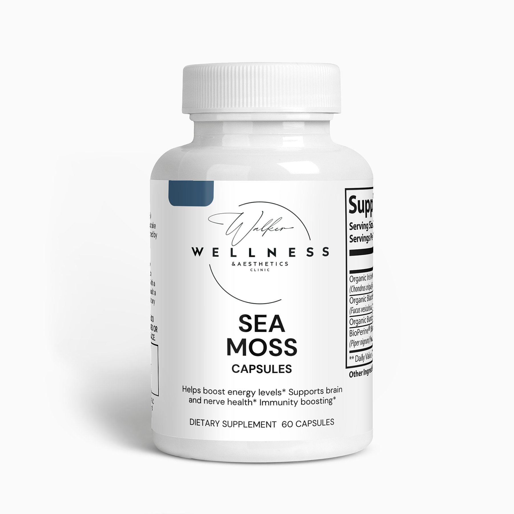 Sea Moss Dietary Supplement with Bladderwrack & Burdock Root